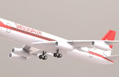 康维尔990客机3D模型