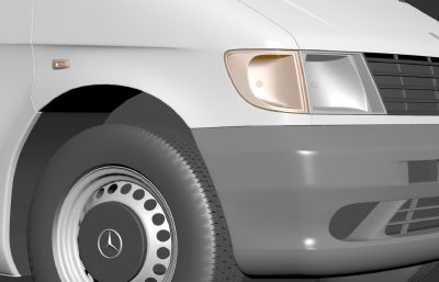 奔驰 VITO 112 cdi商务车3D模型,MAX+FBX格式