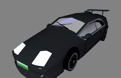 简易汽车C4D模型