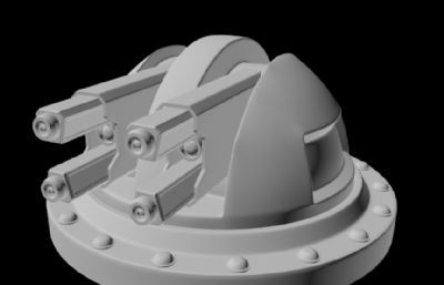 近距离防空炮3D模型,OBJ格式