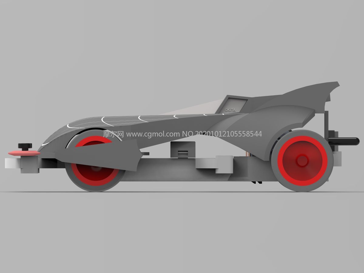 蜘蛛王四驱玩具车3D模型,SOLIDEDGE设计