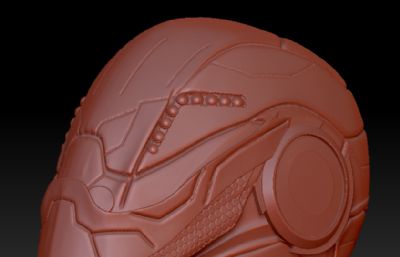 科幻士兵头盔ZTL格式模型