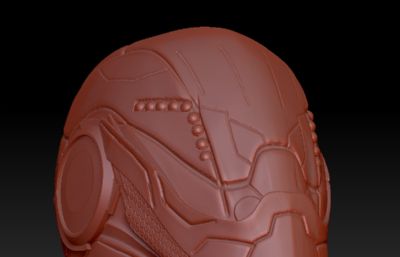 科幻士兵头盔ZTL格式模型