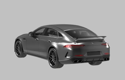 奔驰AMG GT63S汽车3D模型,max+fbx格式