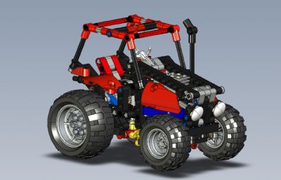 沙漠赛车,沙滩车3D模型,STP格式