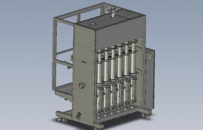 6口饮料灌装机3D模型,STEP格式
