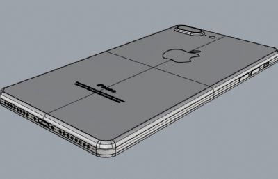 iPhone7 plus全网通手机3DM格式模型源文件