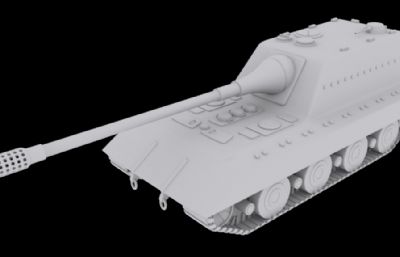 德系E-100歼击车3D模型,有贴图