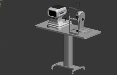 视力验光仪,3D模型