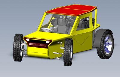 四驱超强减震拉力赛越野车3D模型