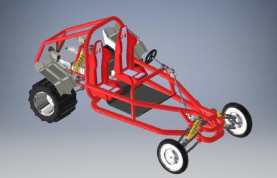 越野沙丘车3D模型,STP格式