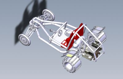 越野沙丘车3D模型,STP格式