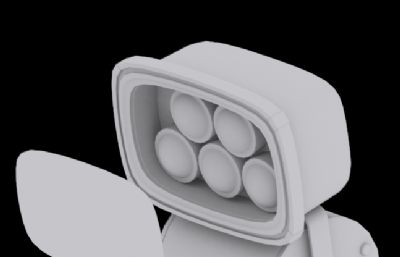 应急照明灯3D模型白模