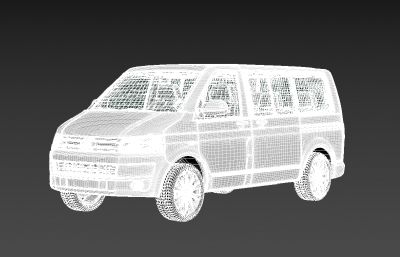 大众multivan进口迈特威商务车3D模型,MAX,FBX两种格式