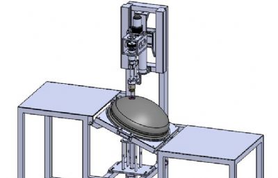 旋转焊接设备3D模型,STEP格式