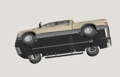 超精细尼桑TITAN皮卡车3D模型