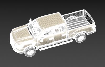 超精细尼桑TITAN皮卡车3D模型