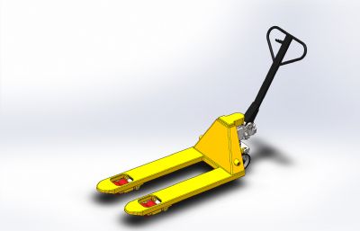 手推叉车3D模型,STEP,SLDPRT格式