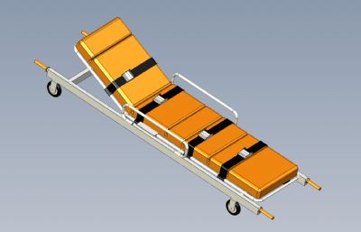 医疗急救担架3D模型,stp,igs格式