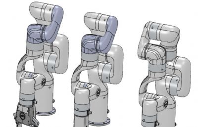 7轴机械臂造型3D模型,STEP格式
