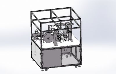检测贴胶包装一体机3D模型