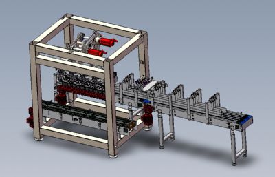 全自动产品装箱机3D模型