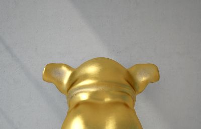 猪年金色福猪3D模型
