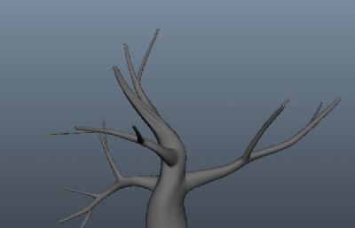 树枝枯树植物maya模型