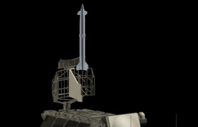 精准打击防空导弹系统3D模型