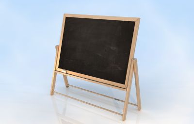 小黑板,教室黑板,儿童画板3D模型