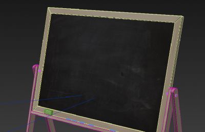 小黑板,教室黑板,儿童画板3D模型