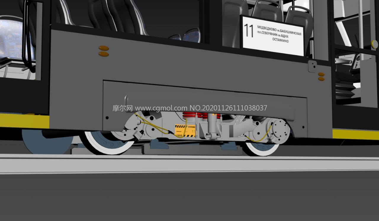 城市电车,城际地铁3D模型,max+fbx格式