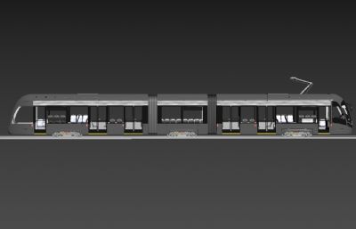 城市电车,城际地铁3D模型,max+fbx格式