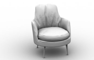 沙发椅C4D模型,Octane渲染