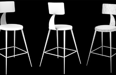 创意吧椅椅子maya模型,FBX格式