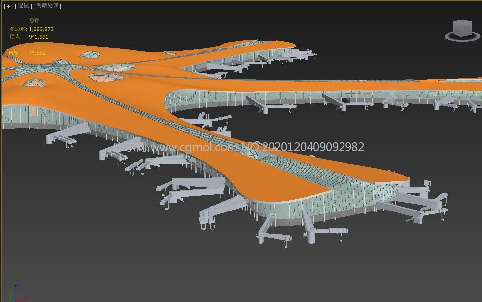 北京大兴机场,国际机场3D模型,城市地标建筑