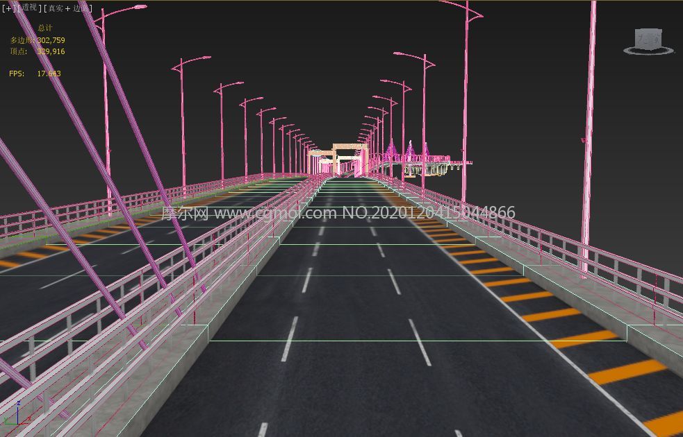 港珠澳大桥3D模型,国家城市地标建筑