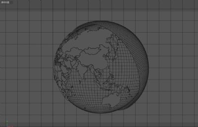 简易清新地球C4D模型,Octane渲染