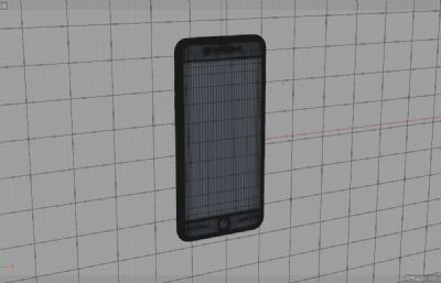 Iphone8+iphone 8p手机模型,C4D模型素模