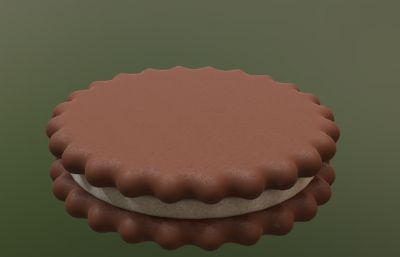 夹心饼干3D模型