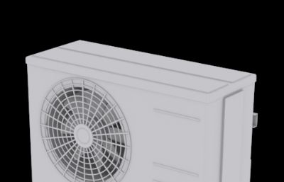空调外机3D模型素模