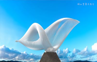 舞动海草雕塑设计3D模型