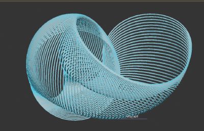 听海雕塑设计3D模型