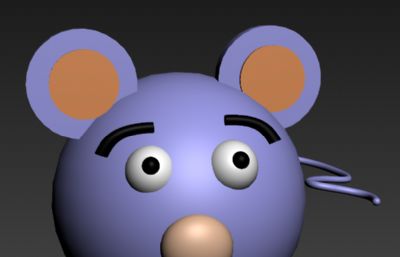 卡通萌宠老鼠3D模型素模