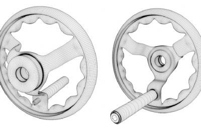 机床手轮3D模型,FBX格式