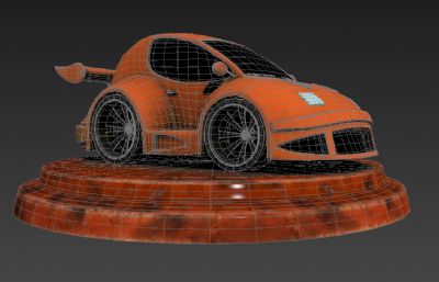 Q版跑车3D模型