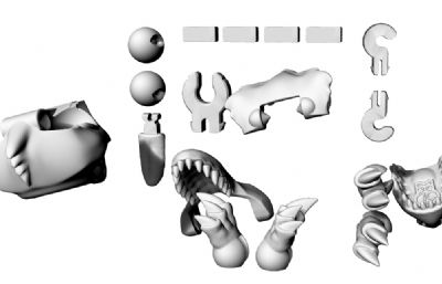 阿贡小恐龙3D打印模型,STL格式