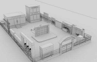 建筑安全体验馆3D模型