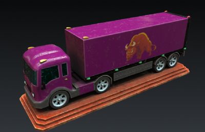 牛气冲天-Q版重型卡车3D模型
