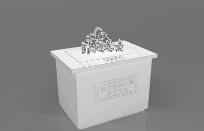 建筑结构抗震演示仪3D模型